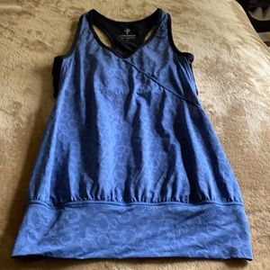 NWOT, Cozy Orange Blue & Black Athletic Top